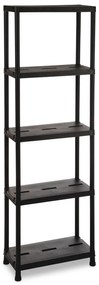 Czarny plastikowy regał do garażu 60x180 cm Universal Pro – Toomax