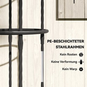 Outsunny Podpóra do pnączy 2 szt. 174 cm Obelisk ze stali, zdejmowana podpórka dla roślin pnących, do róż | Aosom PL