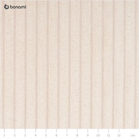 Beżowe łóżko kontynentalne ze schowkiem 200x200 cm Lysa – Ropez