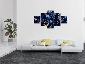 Obraz - Jesienne kwiaty (125x70 cm)