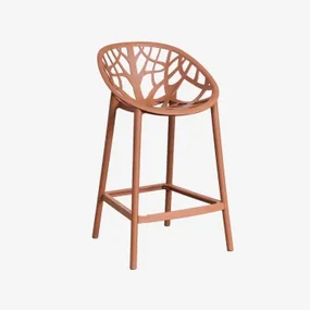 Zestaw 4 Wysokich Taboretów Ogrodowych Ores Óxido & ↑65 Cm - Sklum