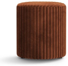 Ceglasty sztruksowy puf Dia – Micadoni