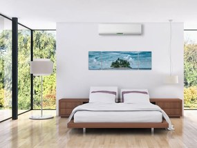 Obraz - wyspa na morzu (170x50 cm)
