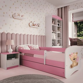 Łóżko dziecięce Babydreams z obrazkiem 180x80 z materacem