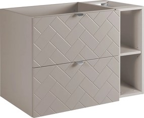 Meble łazienkowe, Kaszmir, 80 x 57 x 46 cm, uchwyty srebrne