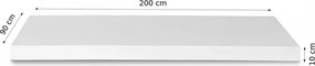 Materac Piankowy Jednoosobowy 90x200 cm Twardy (H3) RELAX