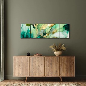 Obraz - Zielona abstrakcja (170x50 cm)