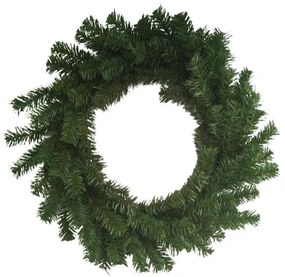 Sztuczny zielony wieniec bez ozdób, średnica 50 cm, śred. 50 cm