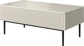 Stolik kawowy Nicole 120 cm - kaszmir / czarne nóżki