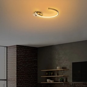 Lampa sufitowa LED w kolorze złota 33x46 cm Moon – Opviq lights