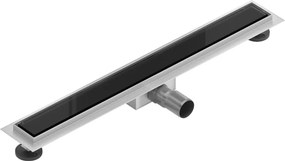 Mexen Flat MGB odpływ liniowy 70 cm, czarne szkło - 1026070-15