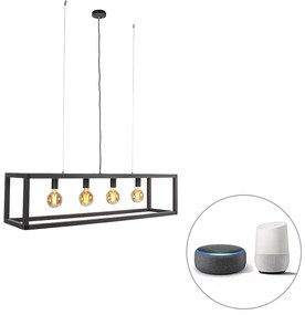 Inteligentna lampa wisząca czarna 4-punktowa z Wi-Fi G95 - Big CagePrzemysłowy Oswietlenie wewnetrzne