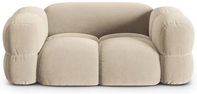 Beżowa aksamitna sofa 180 cm Loretto – Cosmopolitan Design