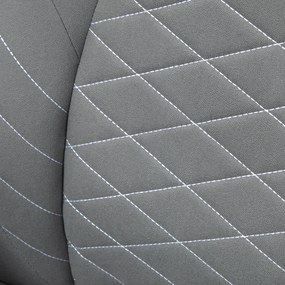 Vinsetto Krzesło Biurowe do Biurka Regulacja Wysokości Podłokietnik 3D 3 Poziomy Siateczka Szare | Aosom PL