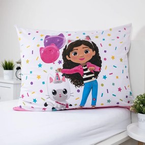 Bawełniana pościel dziecięca jednoosobowa 140x200 cm Gabby's Dollhouse "Confetti" – Jerry Fabrics