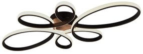 Czarna lampa sufitowa LED 45.5x83 cm Fly – Trio