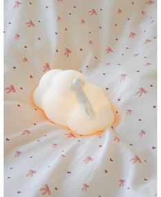 Jasnożółto-różowa pościel dziecięca jednoosobowa z bawełny organicznej 140x200 cm Bows – Cam Cam Copenhagen