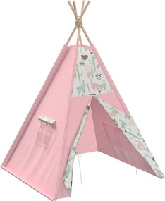 Tipi kolor zielony tkanina wzorzysta