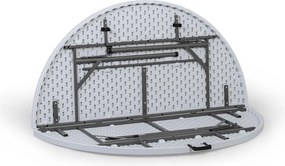 Okrągły stół cateringowy, 1520 x 740 mm, składany blat