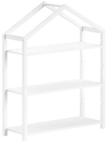 Biały regał dziecięcy z litego drewna sosnowego 111x141x40 cm Dallas – Vipack
