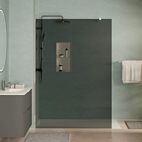 Walk-In Dusche EIRA - Grauglas 8 mm und 10 mm