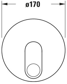 Duravit B.3 podtynkowa bateria prysznicowaMosiądz - chrom - Ø 17 cm