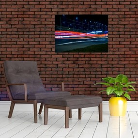 Obraz miasto nocą (70x50 cm)