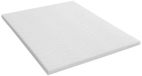 Nakładka na materac 160 x 200 cm pianka ze zdejmowanym pokrowcem bambusowym gr.5cm - KORAGA od YSMÉE