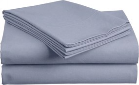 PrzytulneMieszkanie.pl Prześcieradło bawełniane 140x240 cm jasnoniebieskie, 100% bawełna
