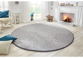 Szary okrągły dywan ø 133 cm Wolly – BT Carpet