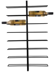 Wieszak na wino DUAL, na 16 butelek, 81 x 10 x 32,5 cm