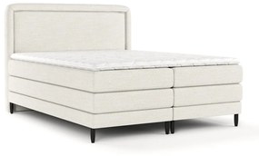 Kremowe łóżko boxspring 200x200 cm Dove – Maison de Rêve