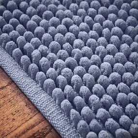 Niebieski dywanik łazienkowy 50x120 cm Aspen Bobble – Bianca