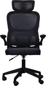 Fotel biurowy Hektor z podparciem lędźwiowym – ergonomiczne krzesło z zagłówkiem