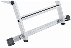 Zarges Składana aluminiowa drabina platformowa - 7 stopni, 1,8 m