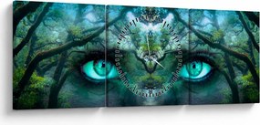 Obraz - Widok (z zegarem) (90x30 cm)