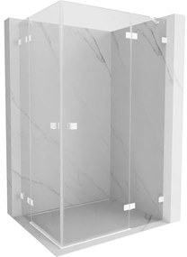 Mexen Lunar Duo kabina prysznicowa uchylna prawa 95 x 85 cm, transparent, biała - 834-095P-085L-20-00