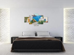 Obraz - Grecka uliczka (125x70 cm)