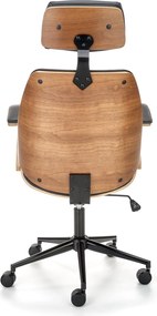 Nowoczesny fotel biurowy z oparciem ze sklejki Ignazio Halmar