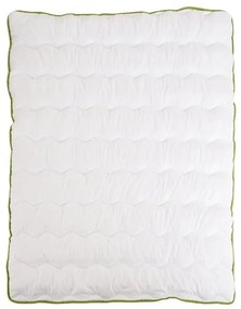 Całoroczna kołdra pikowana BELLA ALOE VERA 140x200 cm, biała