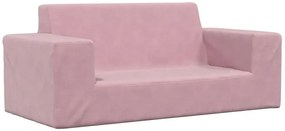 Różowa 2-osobowa sofa dziecięca - Hallker 3X