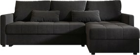 BEDANTE narożnik MOS L BIS Itaka 27 ciemnoszary prawa z funkcją spania sofa w kształcie litery L z pojemnikiem na pościel sofa do salonu kanapa sofa rozkładana