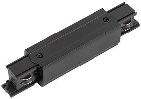 Końcówka systemu szynowego z przyłączem zasilania 3-fazowego TRACER prosty czarny