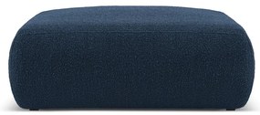 Ciemnoniebieski puf z materiału bouclé Molino – Micadoni Home