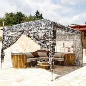 Maskujący namiot ogrodowy nożycowy 3×3 m z ochroną UV