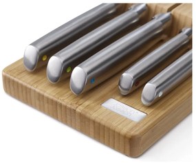 Zestaw noży ze stojakiem ze stali nierdzewnej 5 szt. Elevate Bamboo – Joseph Joseph