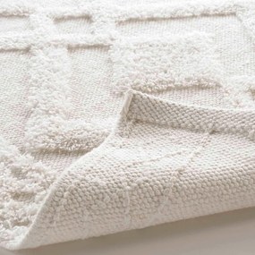 Biały dywanik łazienkowy 50x80 cm Gladis – douceur d'intérieur