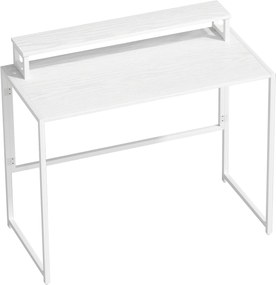 HOMCOM Składane biurko komputerowe z uchwytem na monitor do pokoju pracy 100 x 48 x 87,5 cm | Aosom PL