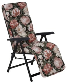 Fotel ogrodowy z podnóżkiem Lena Plus Black Edition A101-23PB PATIO