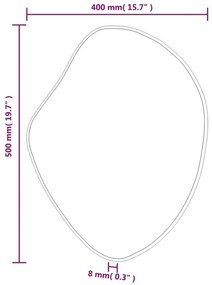 Ścienne zlote lustro wiszące 50x40 cm H1-B53